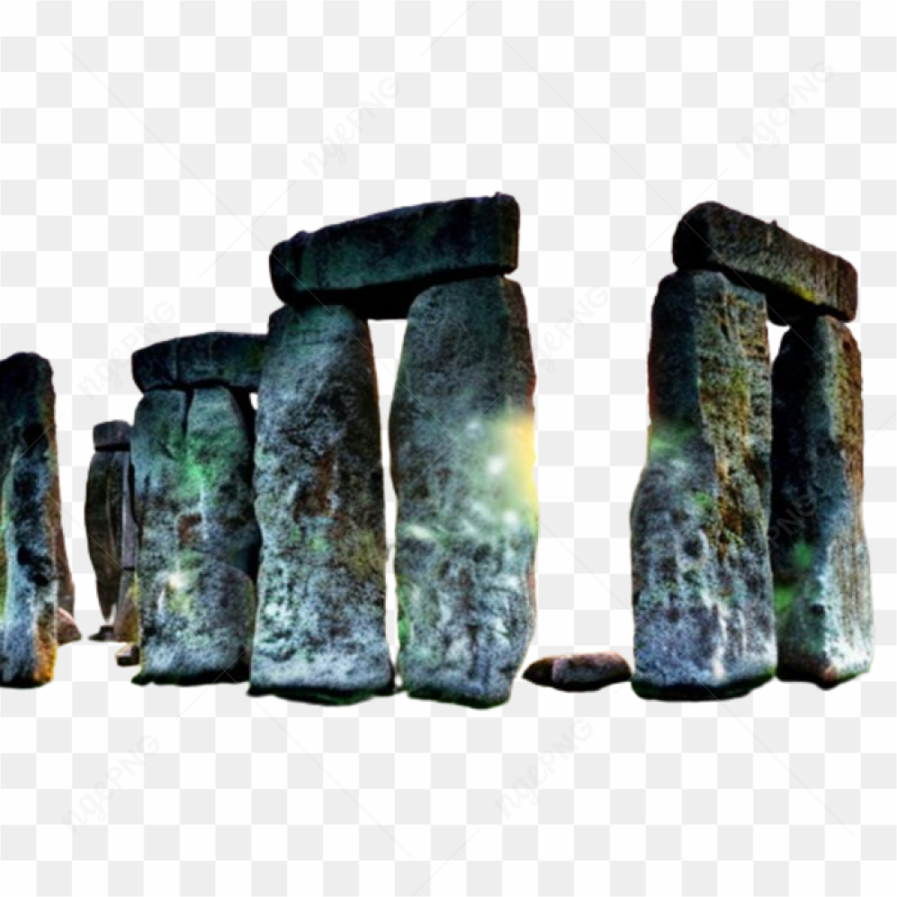 Stonehenge glowing through the stones