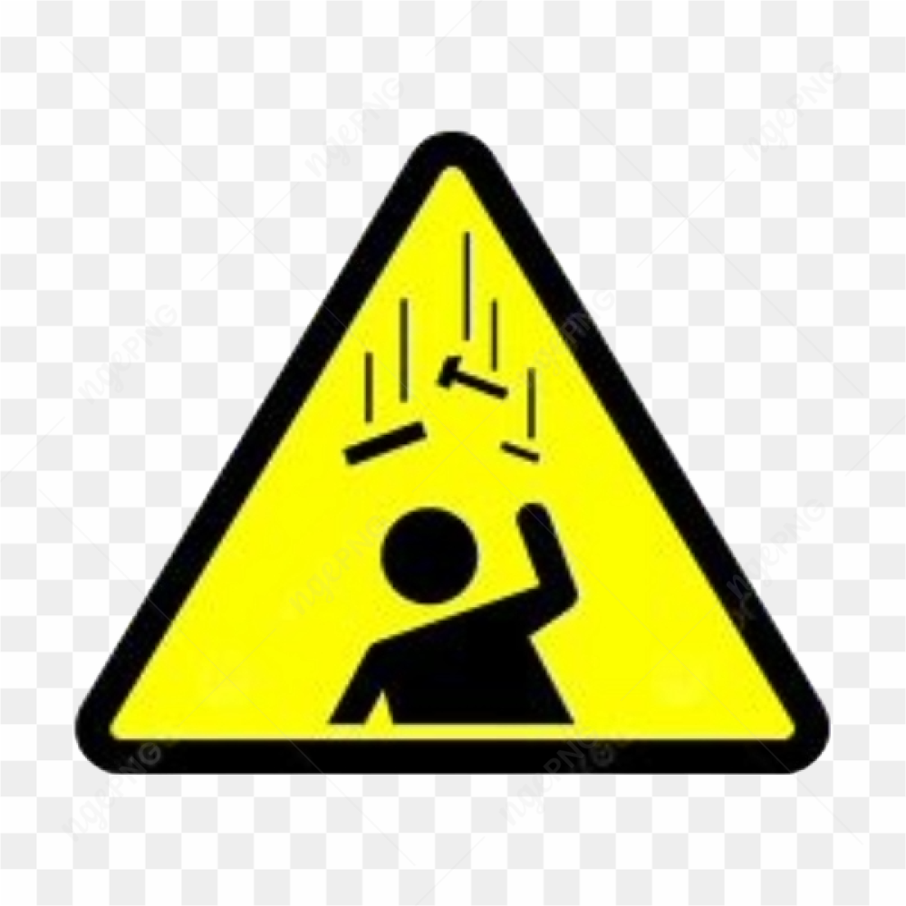 A sign yellow