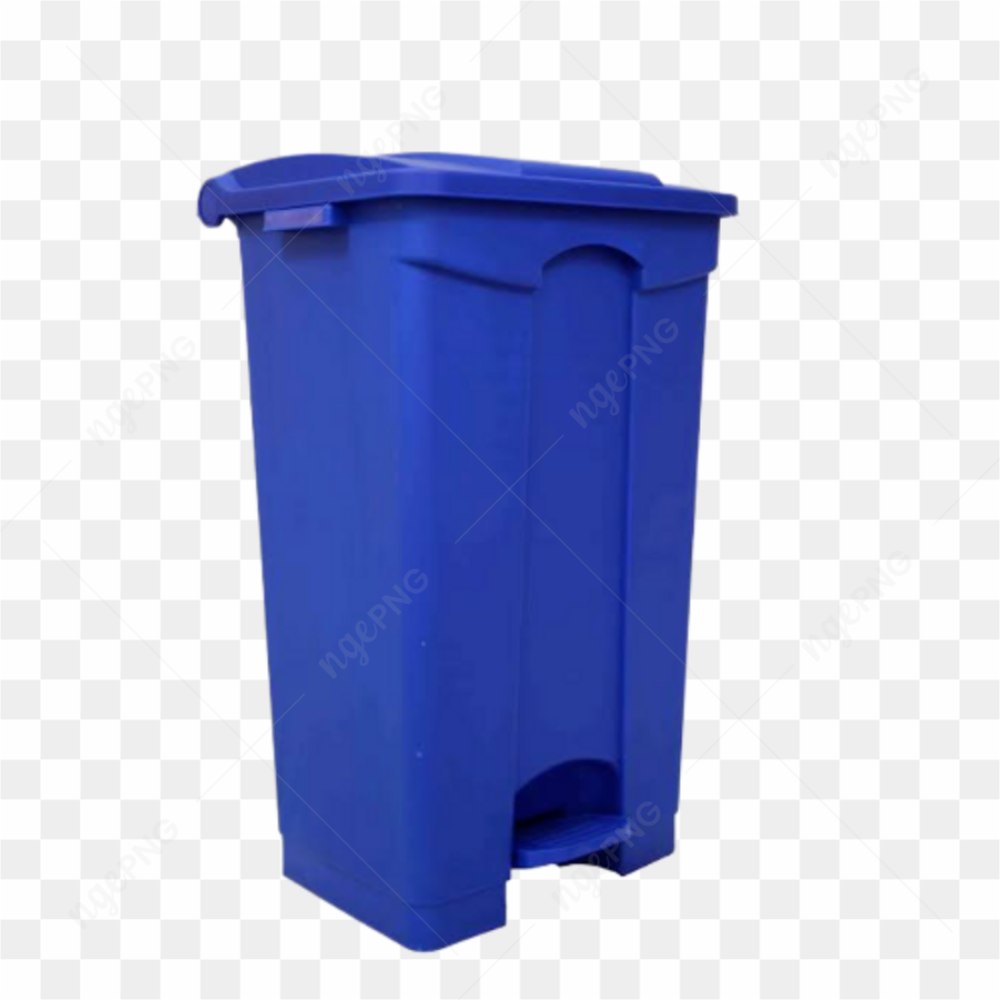 Blue Plastic Dustbin