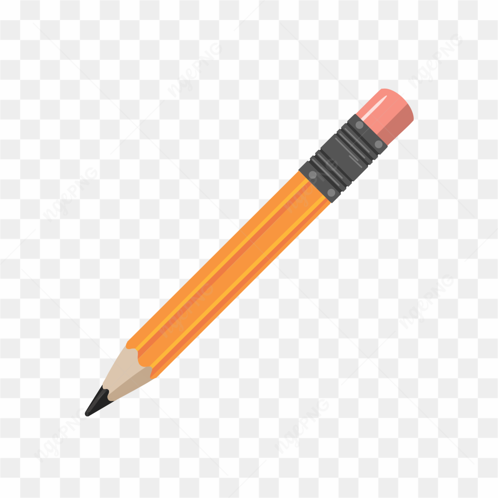 Wooden school pencil
