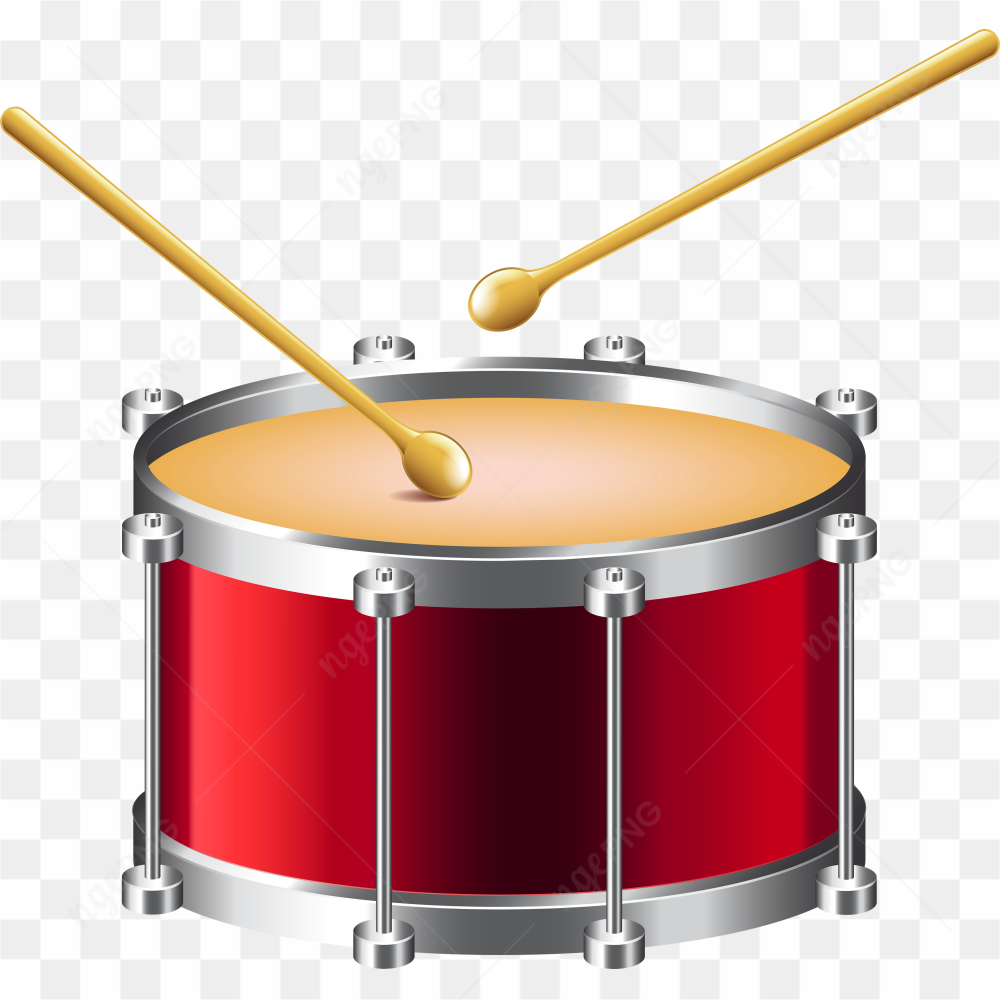 Red snare drum