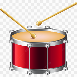 Red snare drum