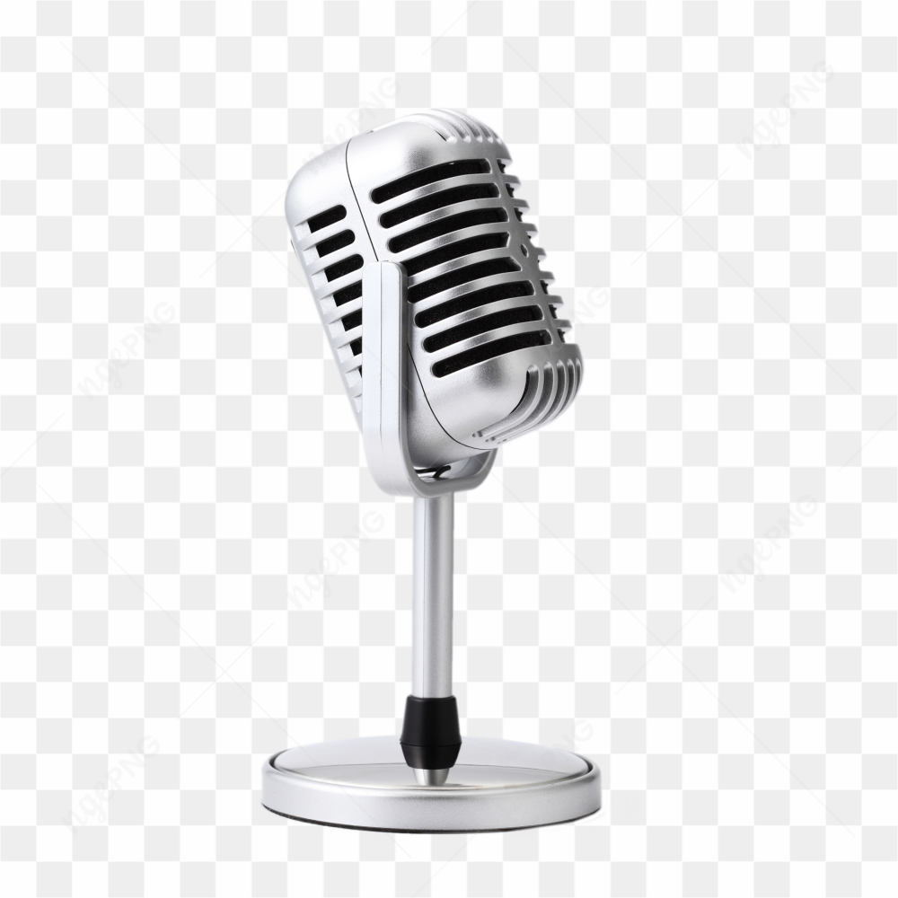 Silver Microphone Music