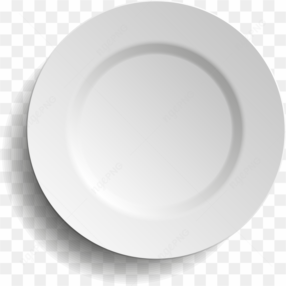 Ceramic white plate