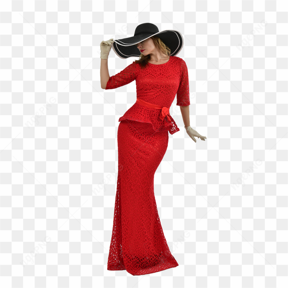 Madam in red