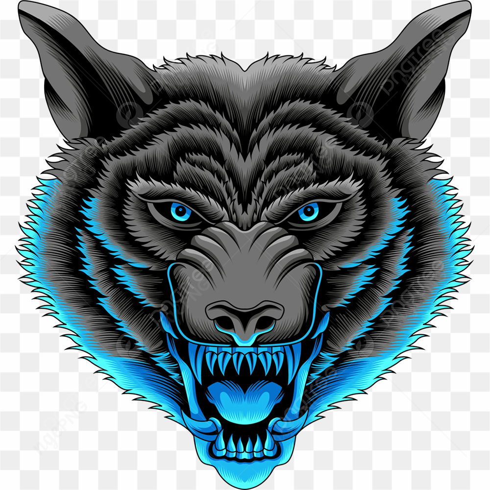 Wolf neon color