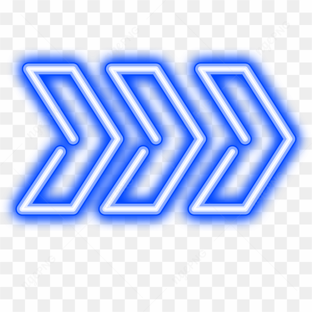 Panneau de signalisation neon bleu