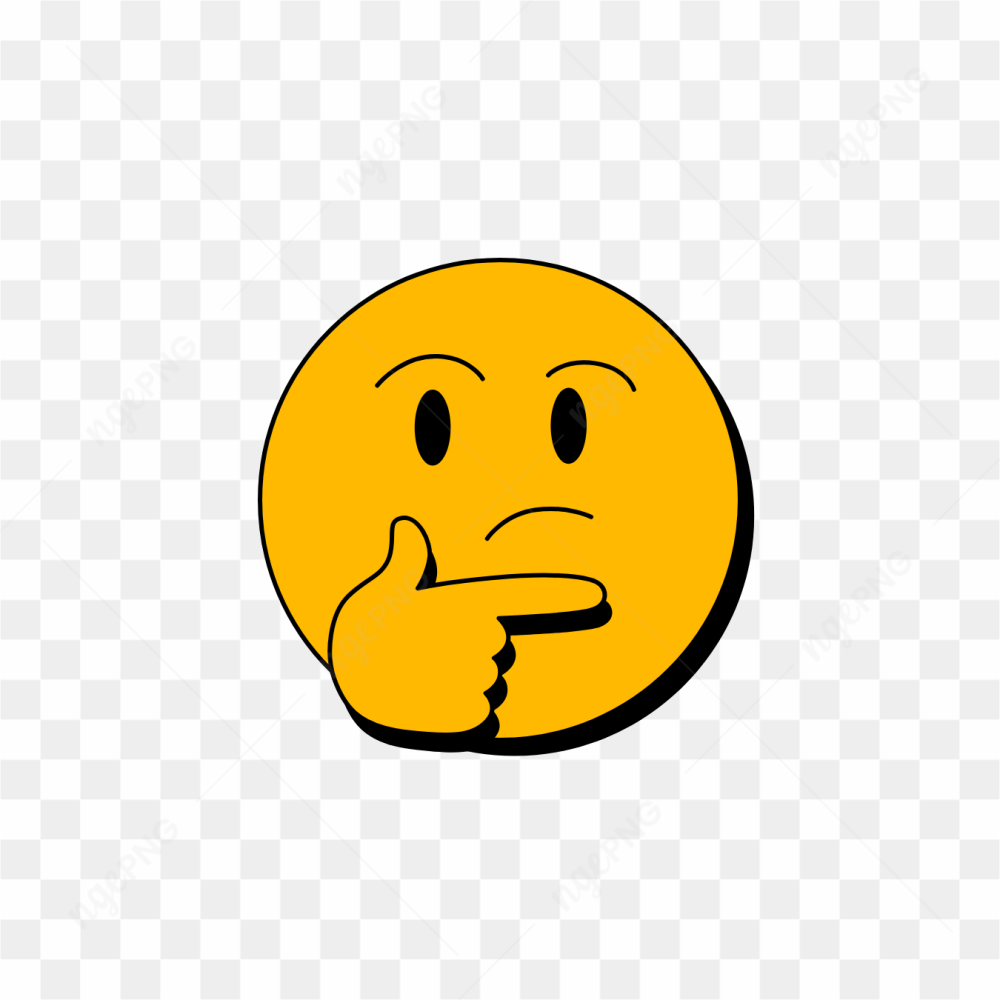 Emot bingung kuning