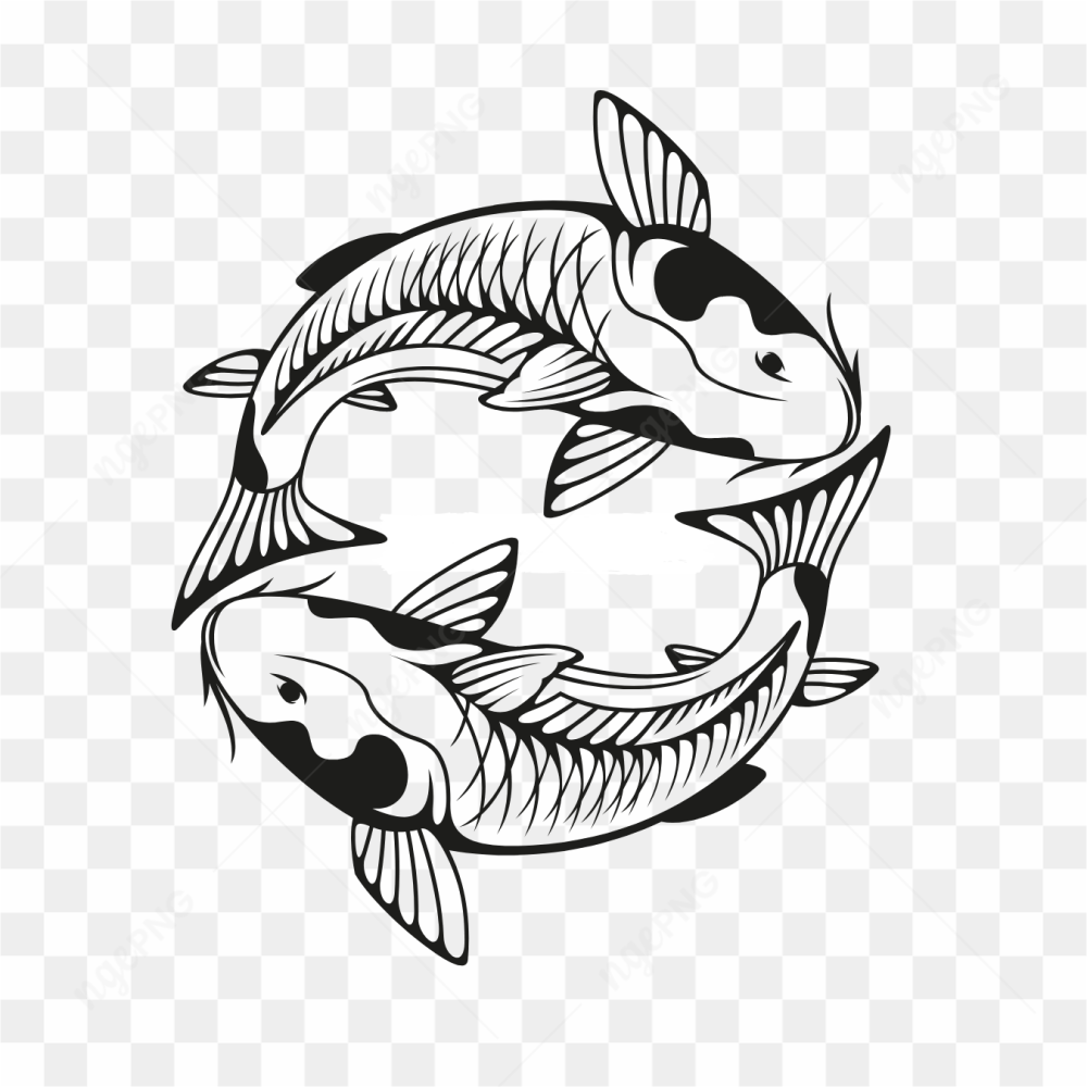 Sketsa ikan ikan