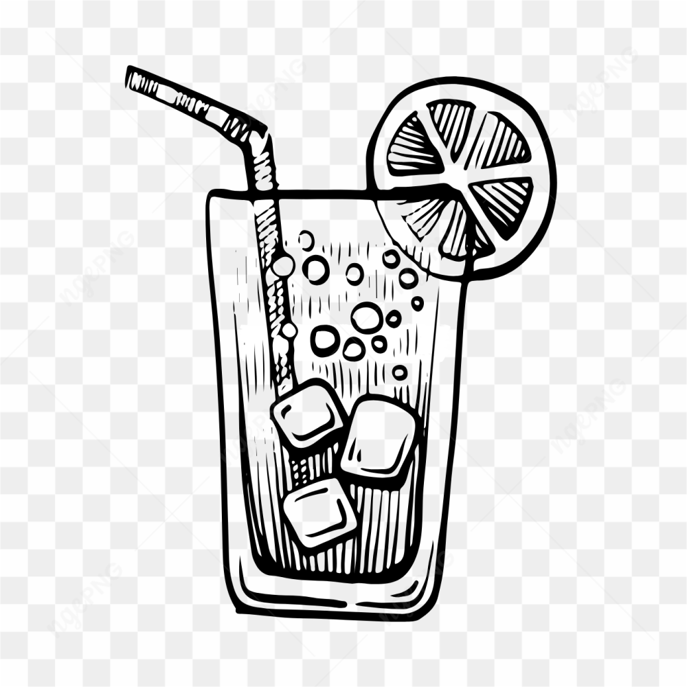 Sketsa minuman jeruk