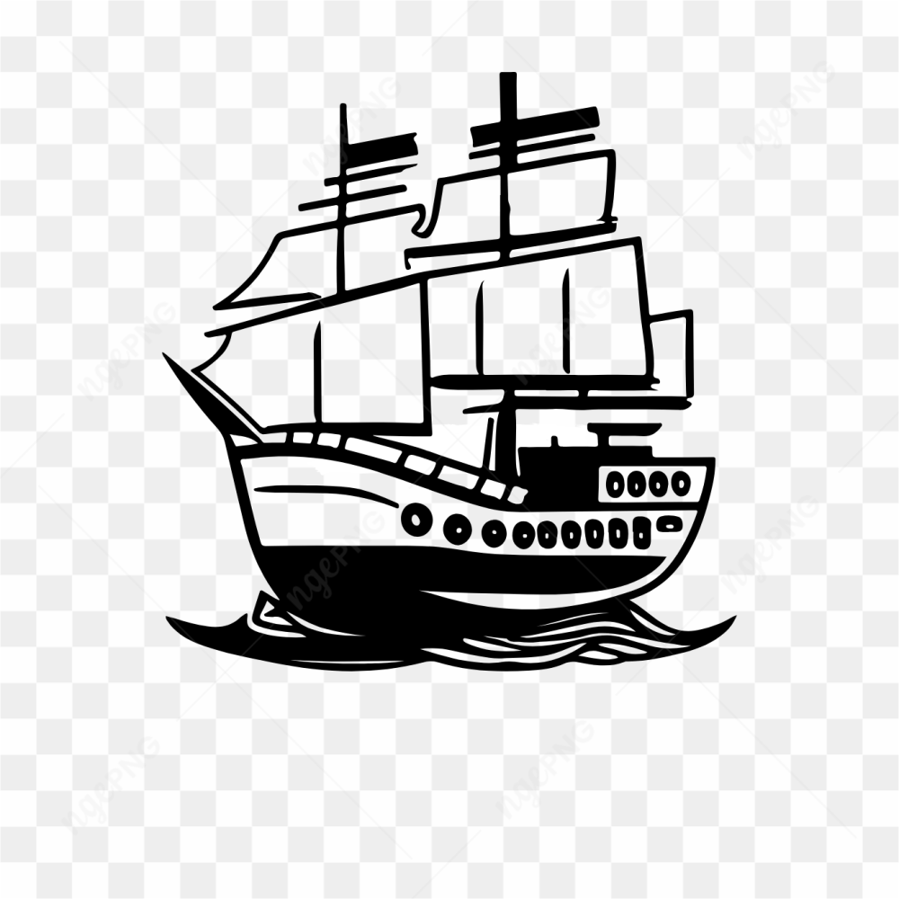 Sketsa kapal gede
