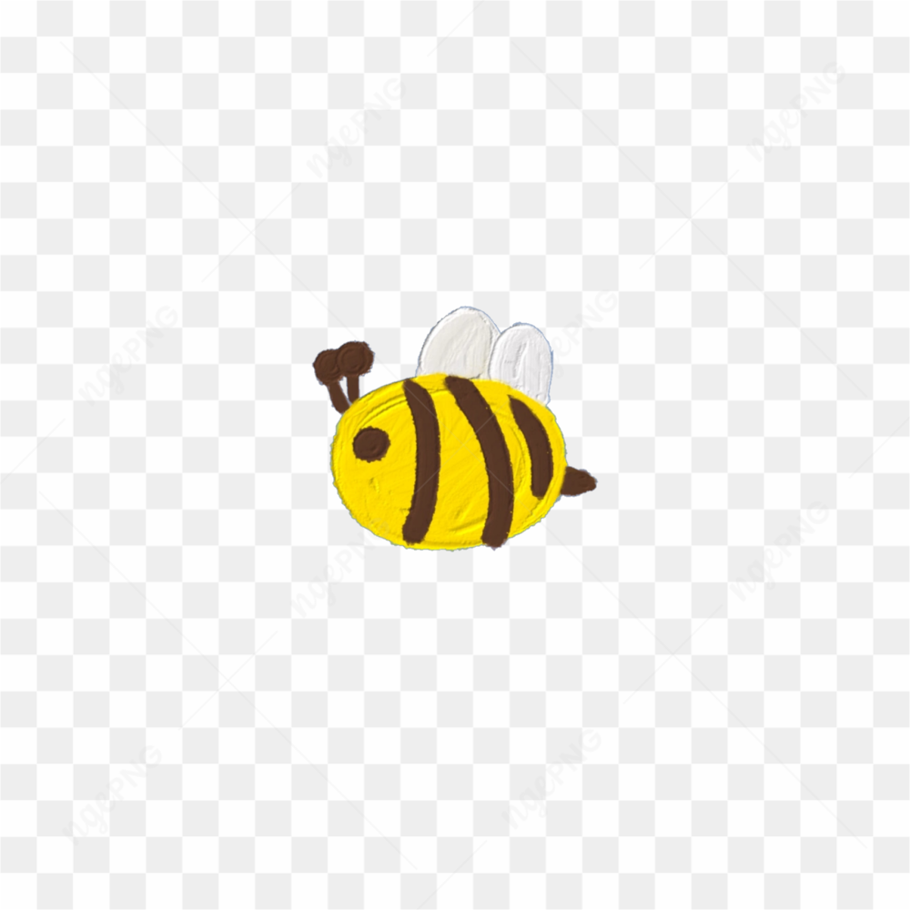 Cute bee sticker