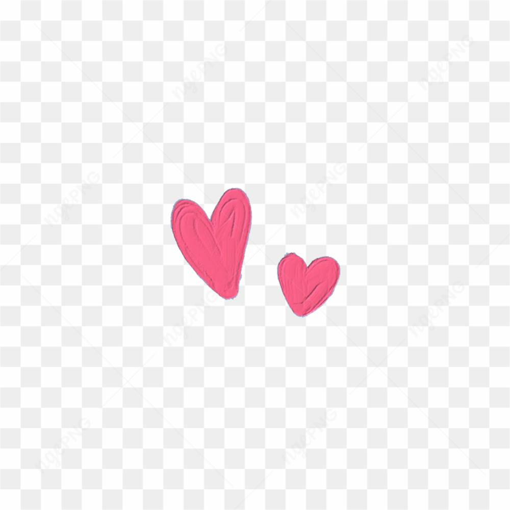 Cute pink hearts sticker