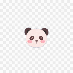 Cute panda sticker