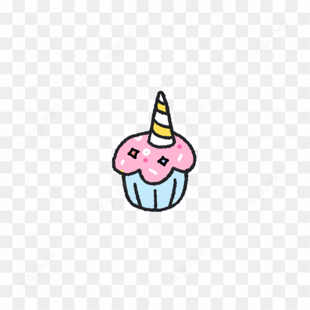 Party cupcake sticker