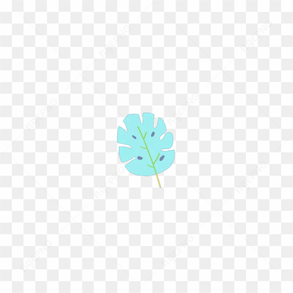 Pretty leaf sticker