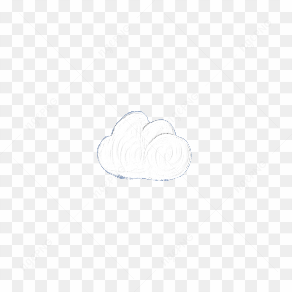 Cute cloud sticker