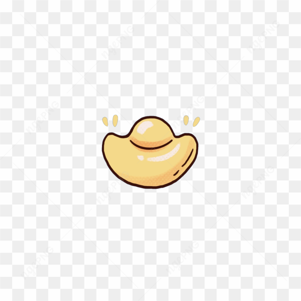Straw hat sticker