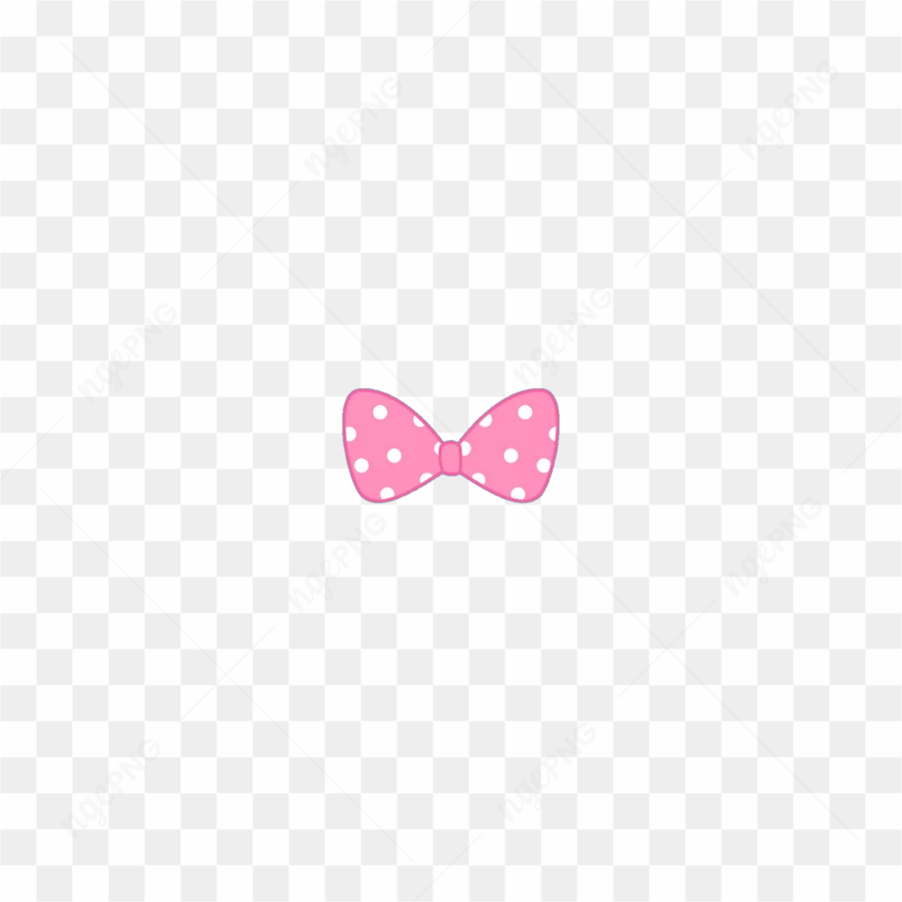 Pink hair bow sticker