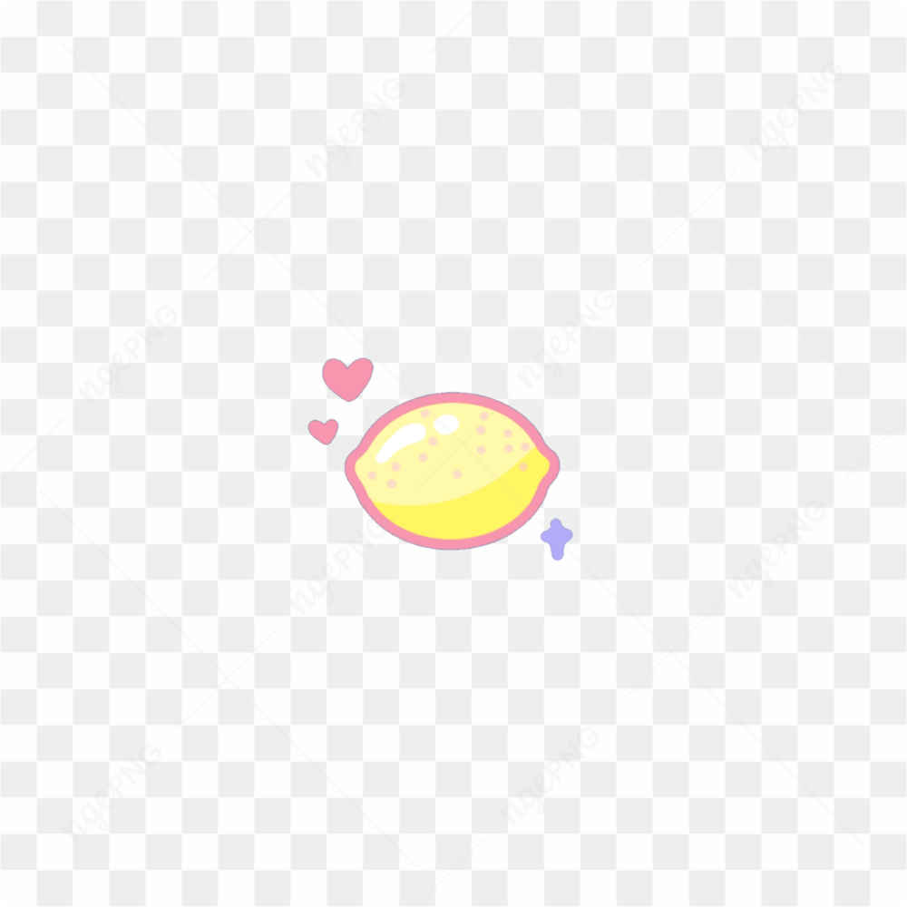 Cute lemon sticker