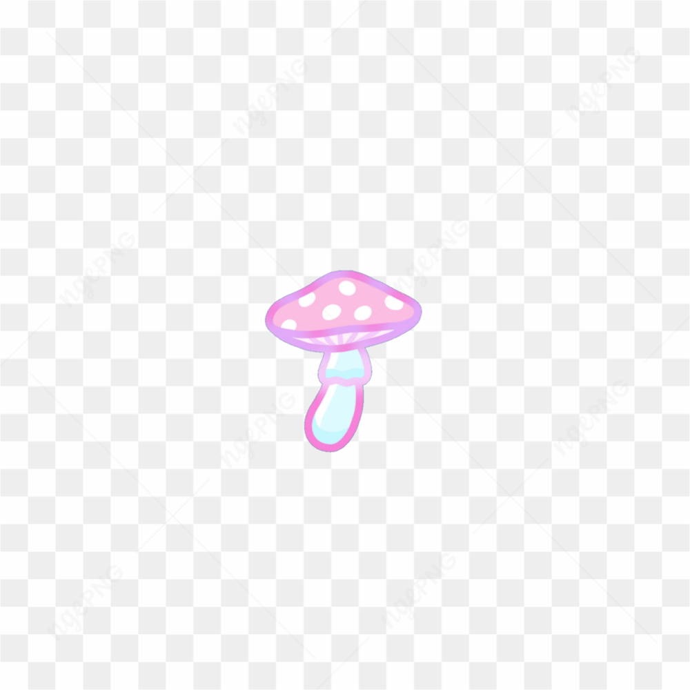 Pink mushroom sticker