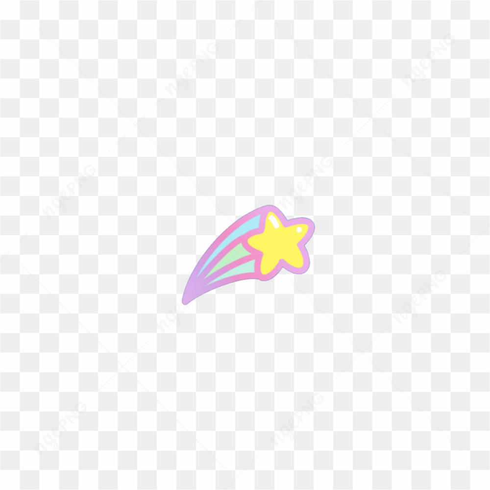 Shooting star sticker