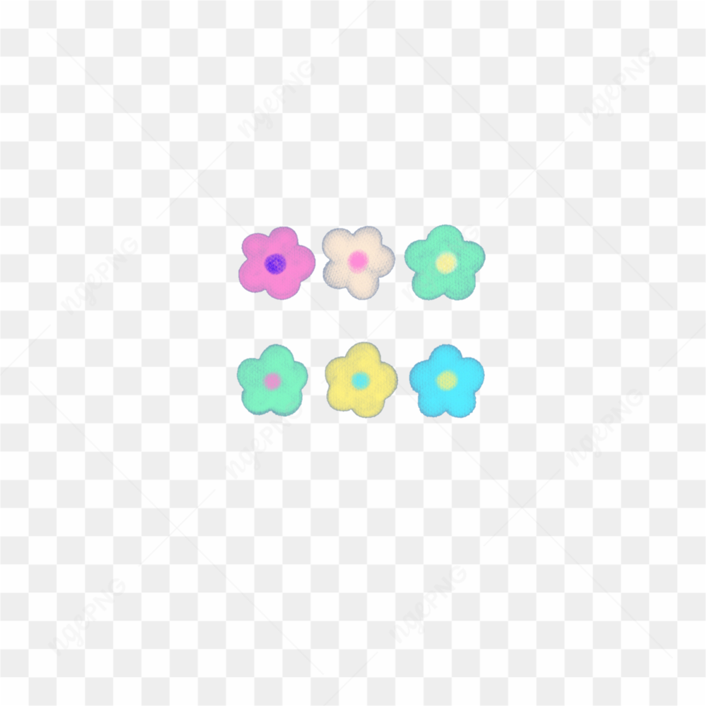 Colorful flowers sticker
