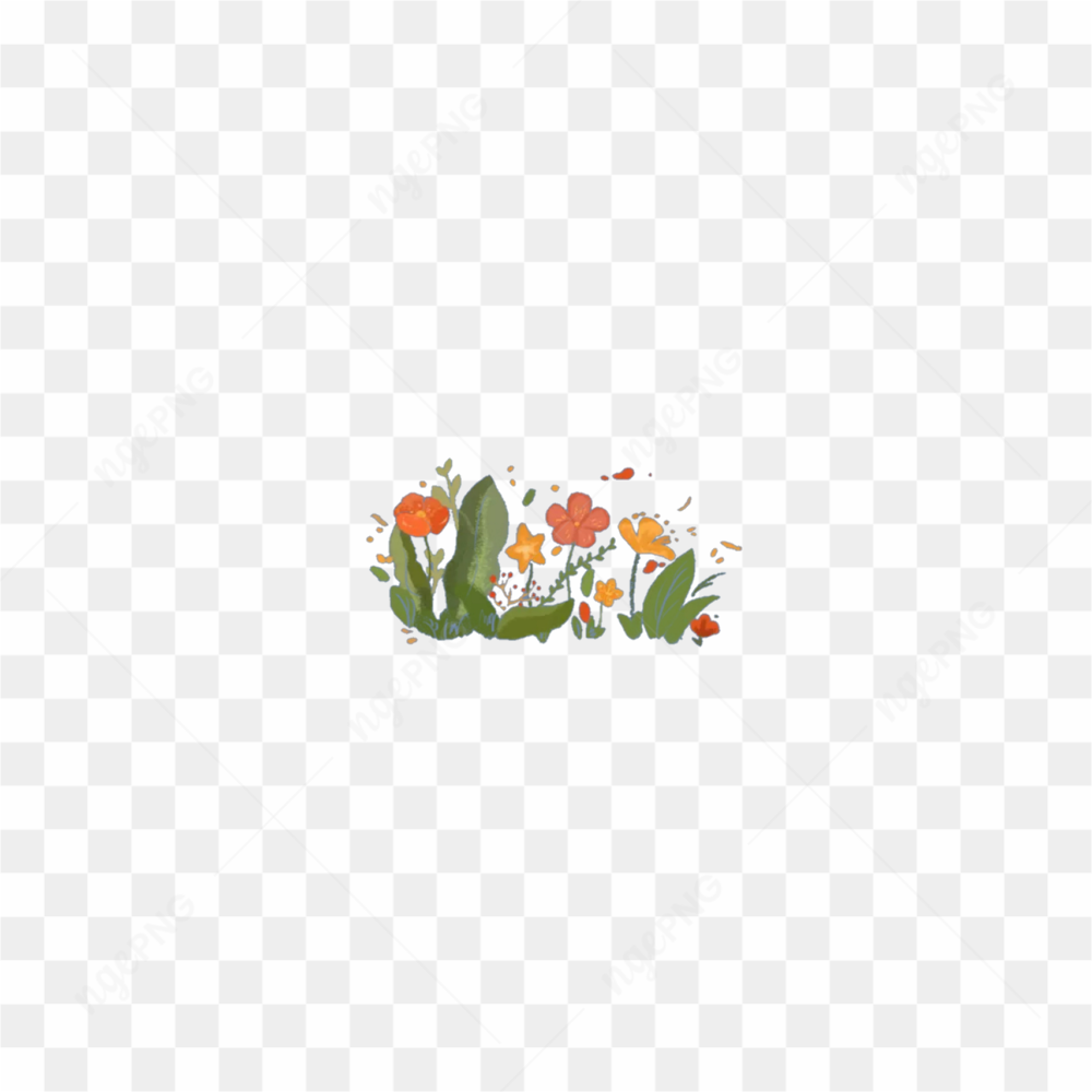 Flower garden sticker