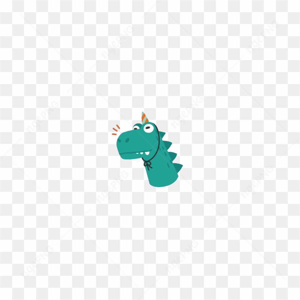 Party dinosaur sticker