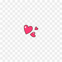 Beautiful pink hearts sticker
