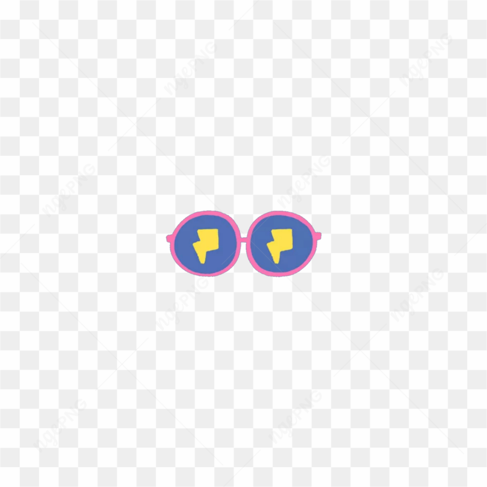 Stylish glasses sticker