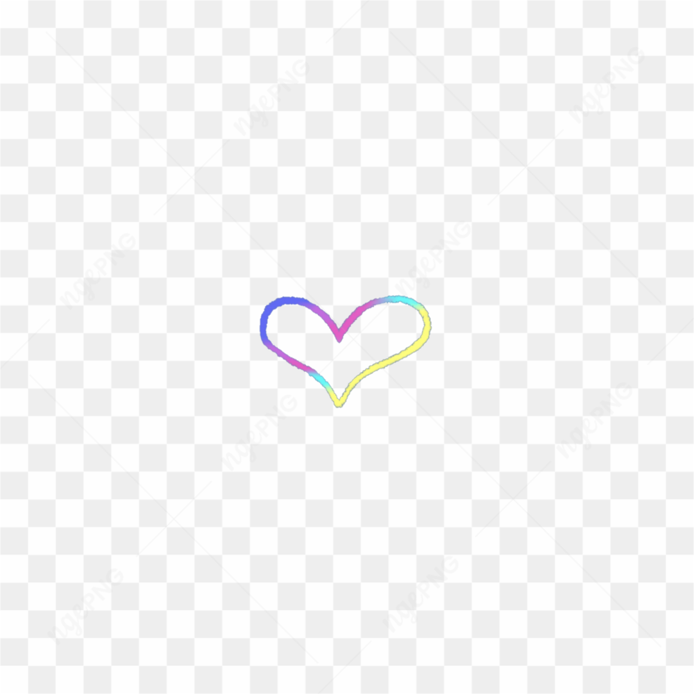 Pretty colorful heart sticker