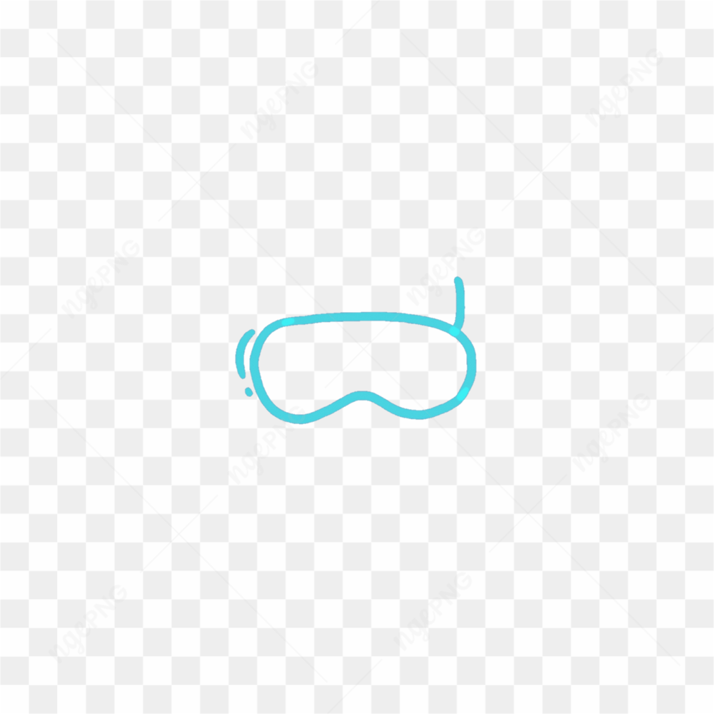 Diving mask sticker
