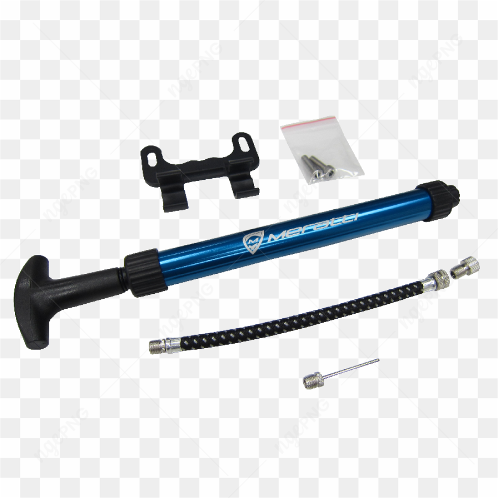  Pompe  vlo bleue avec manomtre