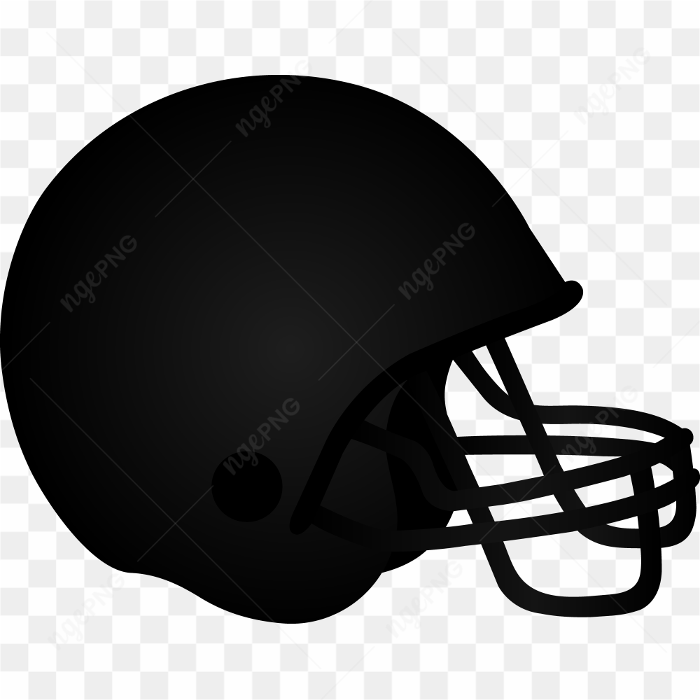 Casque de football amricain noir avec masque