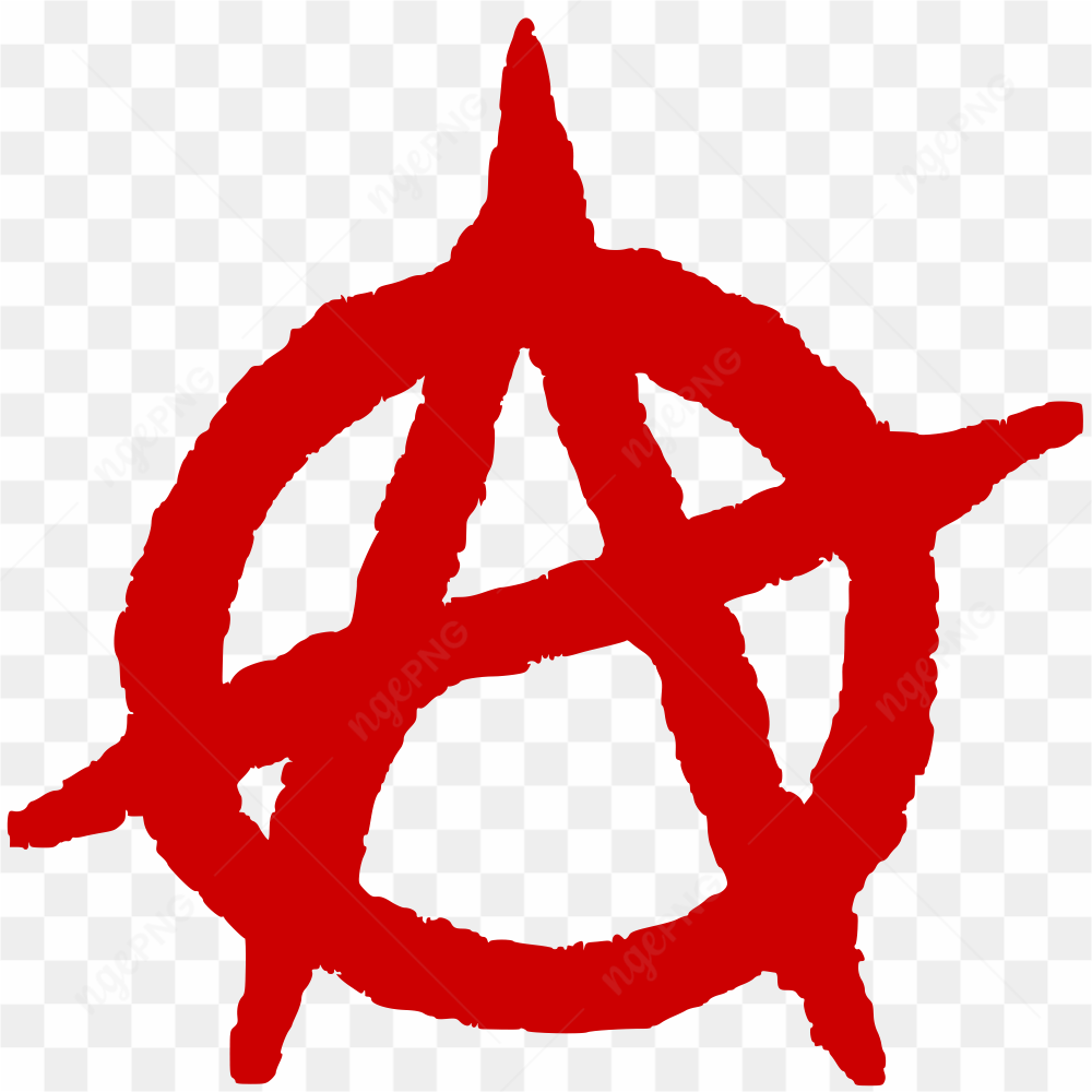 Symbole de l\'anarchie rouge 