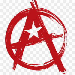 L\'image du symbole de l\'anarchie rouge