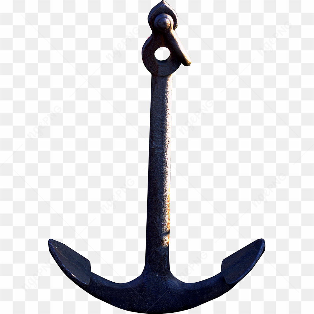 Ancre antique en fer forg