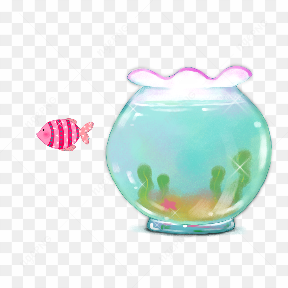 Poisson rose hors du bocal