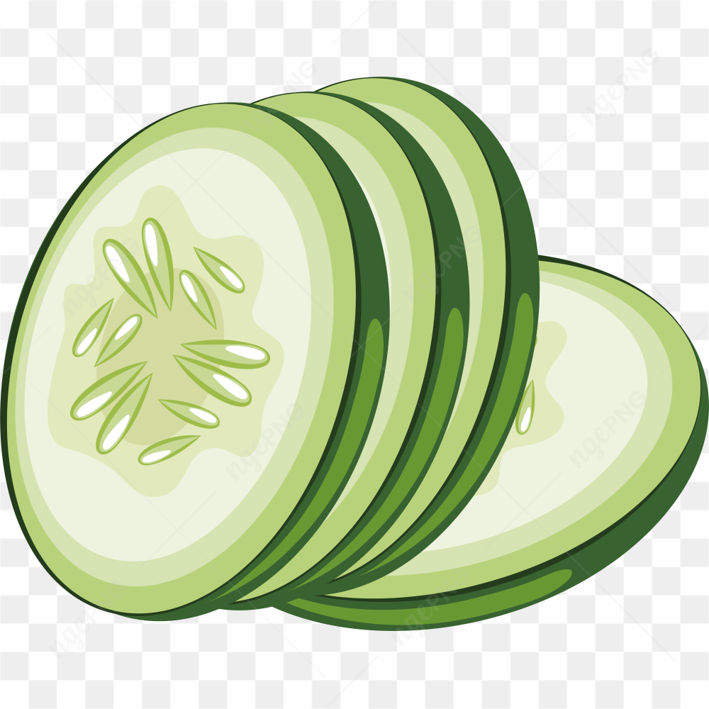 Cucumber slices photo