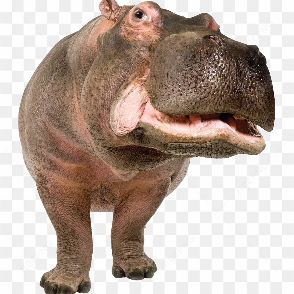 Hippopotamus amazing stare