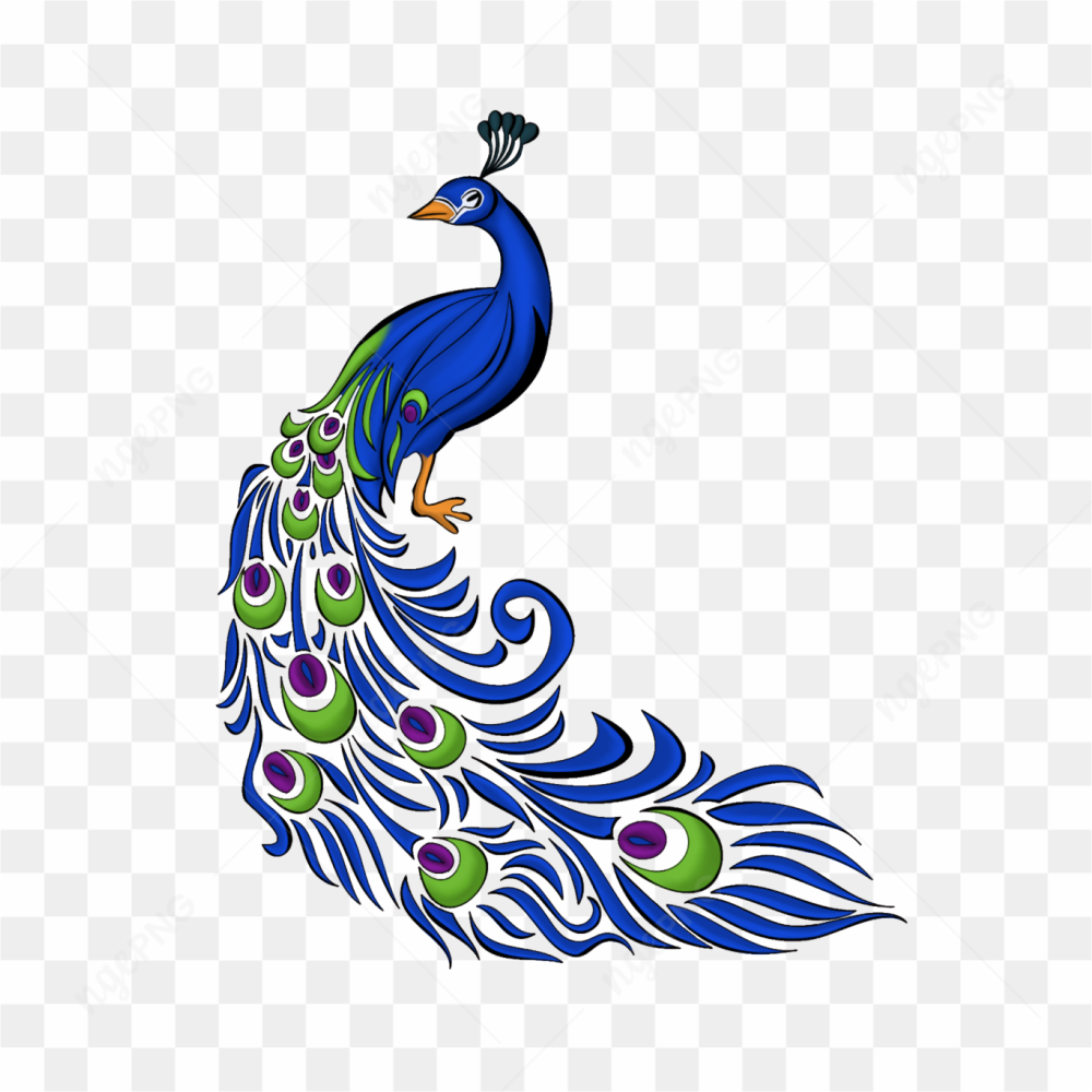 Peacock blue Green