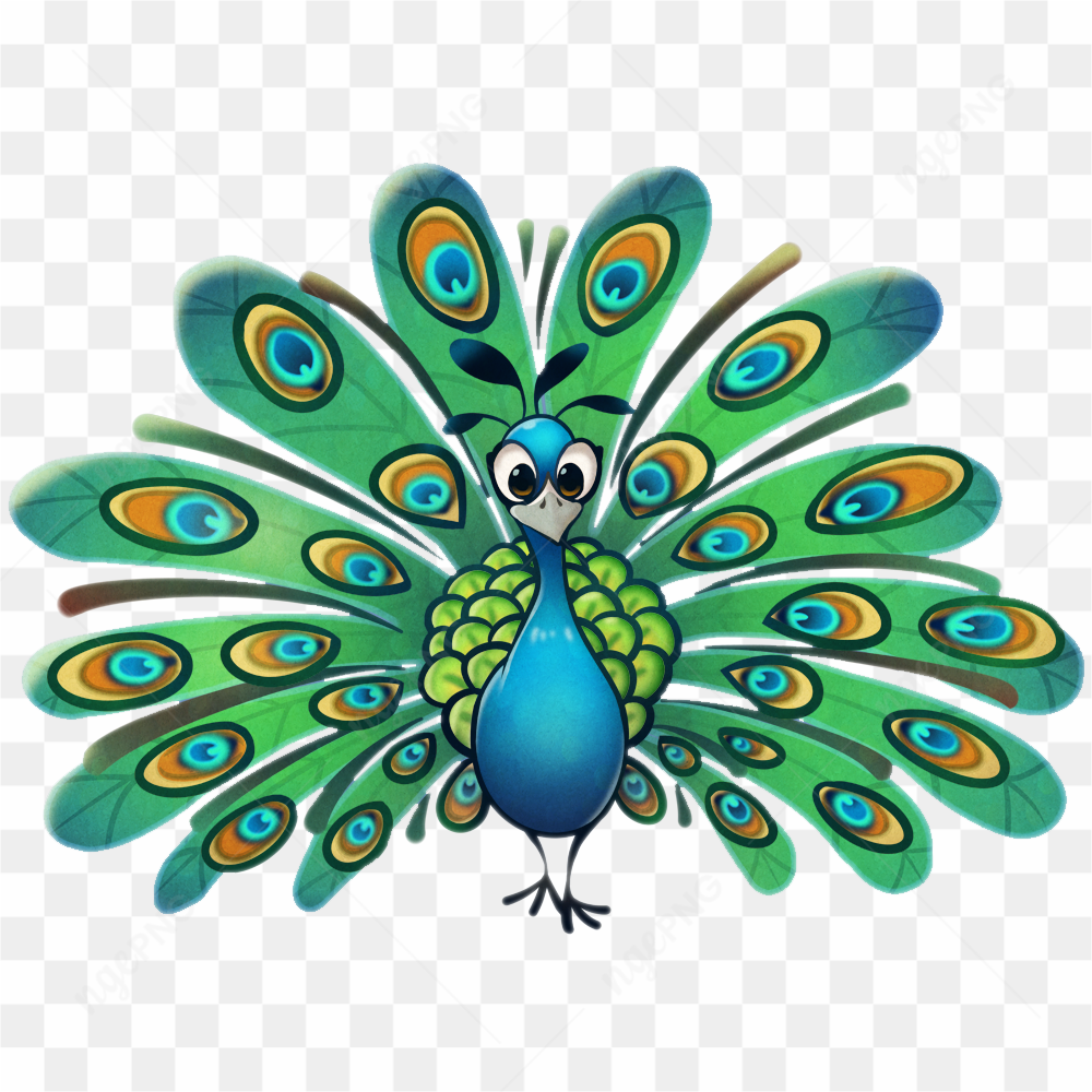 Green peacock beauty