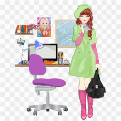 Office girl image 