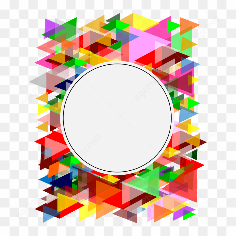 Colorful polygonal photoframe