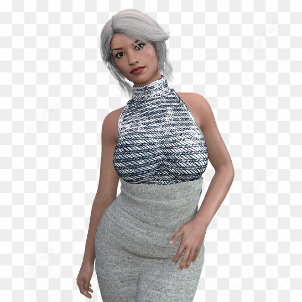 3d blender model of a female