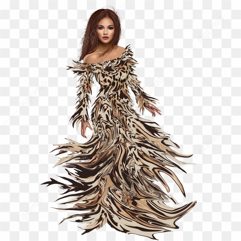 Illustration of a women in fantasy dress