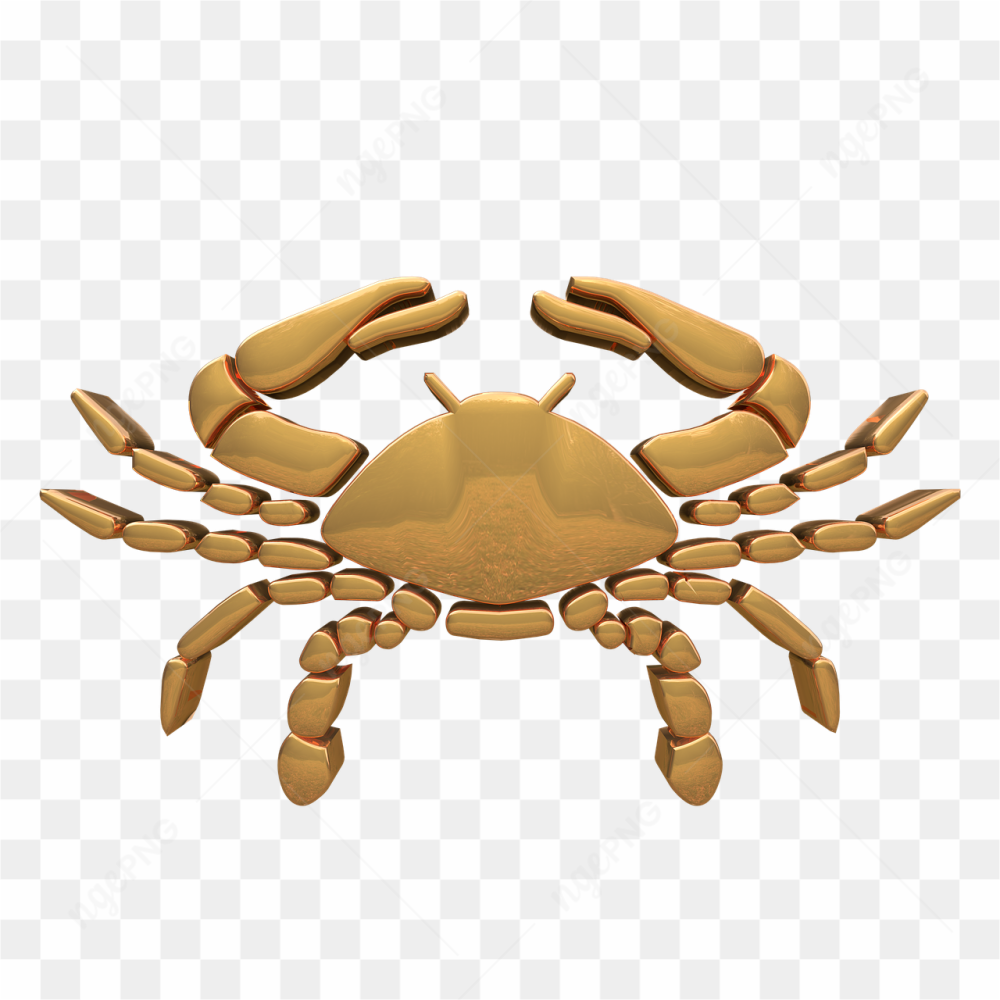 Golden zodiac signs 3d 