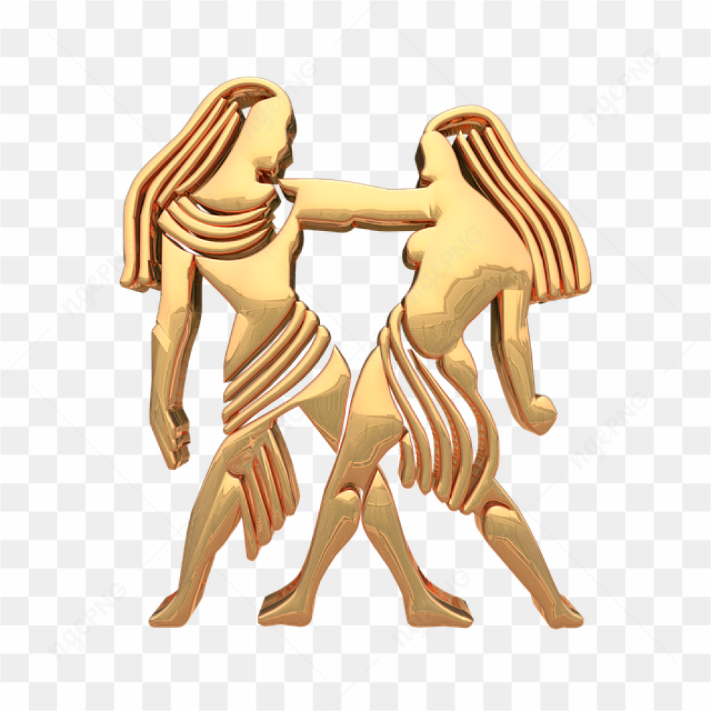 Golden zodiac signs 3d 