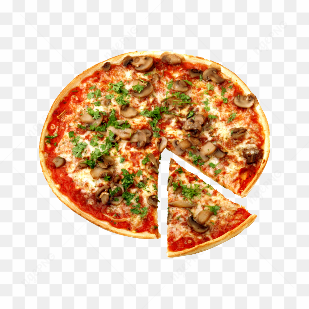 Mushroom pizza photo